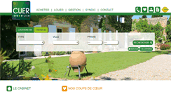 Desktop Screenshot of cuerimmobilier.fr